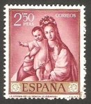Sellos de Europa - Espa�a -  1424 - La Virgen de la Gracia, de Zurbarán