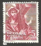 Stamps Spain -  1471 - Cristo con la Cruz, de El Greco