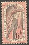 Stamps Czechoslovakia -  1087 - Gimnasta