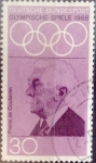 Stamps Germany -  Intercambio 0,20 usd 30 pf.  1968