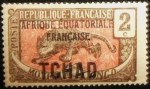 Stamps : Africa : Chad :  Leopardo (Panthera Pardus)