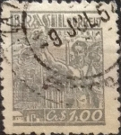 Stamps : America : Brazil :  Intercambio 0,20 usd  1 cr. 1947