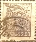 Stamps : America : Brazil :  Intercambio 0,20 usd  2 cr. 1947