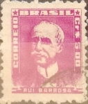 Stamps : America : Brazil :  Intercambio 0,20 usd  5 cr. 1956