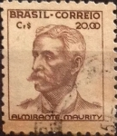 Sellos de America - Brasil -  Intercambio 0,75 usd  20 cr. 1947