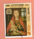 Stamps Cambodia -  Pintura