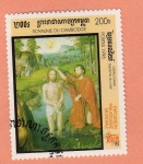 Stamps Cambodia -  Pintura