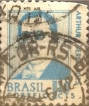 Stamps : America : Brazil :  Intercambio 0,20 usd  10 cents. 1967