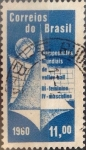 Stamps : America : Brazil :  Intercambio 0,25 usd  11 cr. 1960