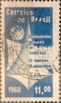 Stamps Brazil -  Intercambio 0,25 usd  11 cr. 1960