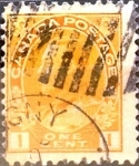 Stamps Canada -  Intercambio 2,00 usd 1 cent. 1922