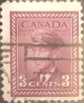 Stamps Canada -  Intercambio 0,20 usd 3 cents. 1953