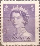Sellos de America - Canad� -  Intercambio 0,20 usd 4 cents. 1953
