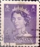 Stamps Canada -  Intercambio 0,20 usd 4 cents. 1953