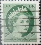Stamps Canada -  Intercambio 0,20 usd 2 cents. 1954