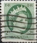 Sellos de America - Canad� -  Intercambio 0,20 usd 2 cents. 1954