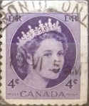 Stamps Canada -  Intercambio 0,20 usd 4 cents. 1954