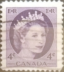 Stamps Canada -  Intercambio 0,20 usd 4 cents. 1954