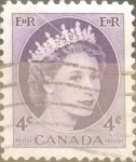 Stamps Canada -  Intercambio 0,20 usd 4 cents. 1954