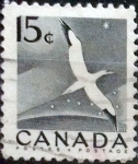 Stamps Canada -  Intercambio 0,20 usd 15 cents. 1954