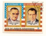 Sellos de Africa - Guinea Ecuatorial -  Presidentes de EEUU. Lyndon B. Johson 1963-1969 y Richard M. Nixon 1969-1974