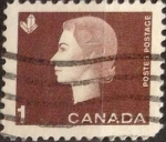 Stamps Canada -  Intercambio 0,20 usd 1 cents. 1963