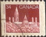 Stamps Canada -  Intercambio 0,20 usd 34 cents. 1985