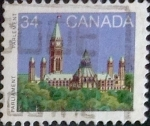 Stamps Canada -  Intercambio 0,20 usd 34 cents. 1985