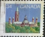 Stamps Canada -  Intercambio 0,20 usd 34 cents. 1985