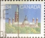 Stamps Canada -  Intercambio 0,20 usd 34 cents. 1985