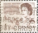 Stamps Canada -  Intercambio 0,20 usd 1 cents. 1967
