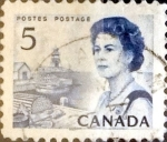 Stamps Canada -  Intercambio 0,20 usd 5 cents. 1967