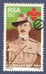 Stamps South Africa -  Sir Baden Powell