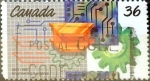 Stamps Canada -  Intercambio 0,20 usd 36 cents. 1987