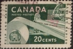 Sellos de America - Canad� -  Intercambio 0,20 usd 20 cents. 1956