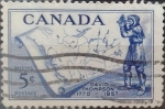 Sellos de America - Canad� -  Intercambio cxrf2 0,20 usd 5 cents. 1957