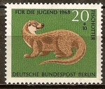 Stamps Germany -   Para la Juventud 1968, la nutria.