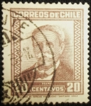 Stamps Chile -  Manuel Bulnes Prieto