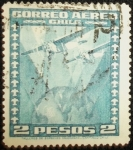 Stamps Chile -  Aeroplanos sobre Globo Terraqueo
