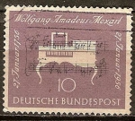 Stamps Germany -  200 aniversario del nacimiento de Wolfgang Amadeus Mozart,1756-1791(compositor).