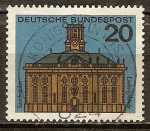 Stamps Germany -   Iglesia de Saarbrücken Ludwig.