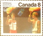 Stamps Canada -  Intercambio 0,20 usd 8 cents. 1976