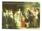 Stamps Equatorial Guinea -  250 Anivº nacimto. de Francisco de Goya - La Familia de Carlos IV - HB