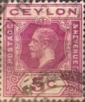 Sellos de Asia - Sri Lanka -  Intercambio 0,70 usd 5 cents. 1912