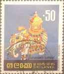 Stamps : Asia : Sri_Lanka :  Intercambio 0,45 usd 50 cents. 1977