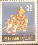 Stamps : Asia : Sri_Lanka :  Intercambio 0,45 usd 50 cents. 1977
