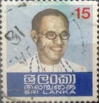 Stamps Sri Lanka -  Intercambio 0,40 usd 15 cents. 1974