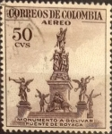 Stamps Colombia -  Intercambio 0,20 usd 50 cents. 1954