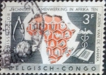 Stamps Democratic Republic of the Congo -  Intercambio 0,20 usd 3 francos 1960