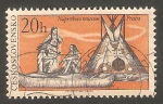 Stamps Czechoslovakia -  1492 - Poblado indio